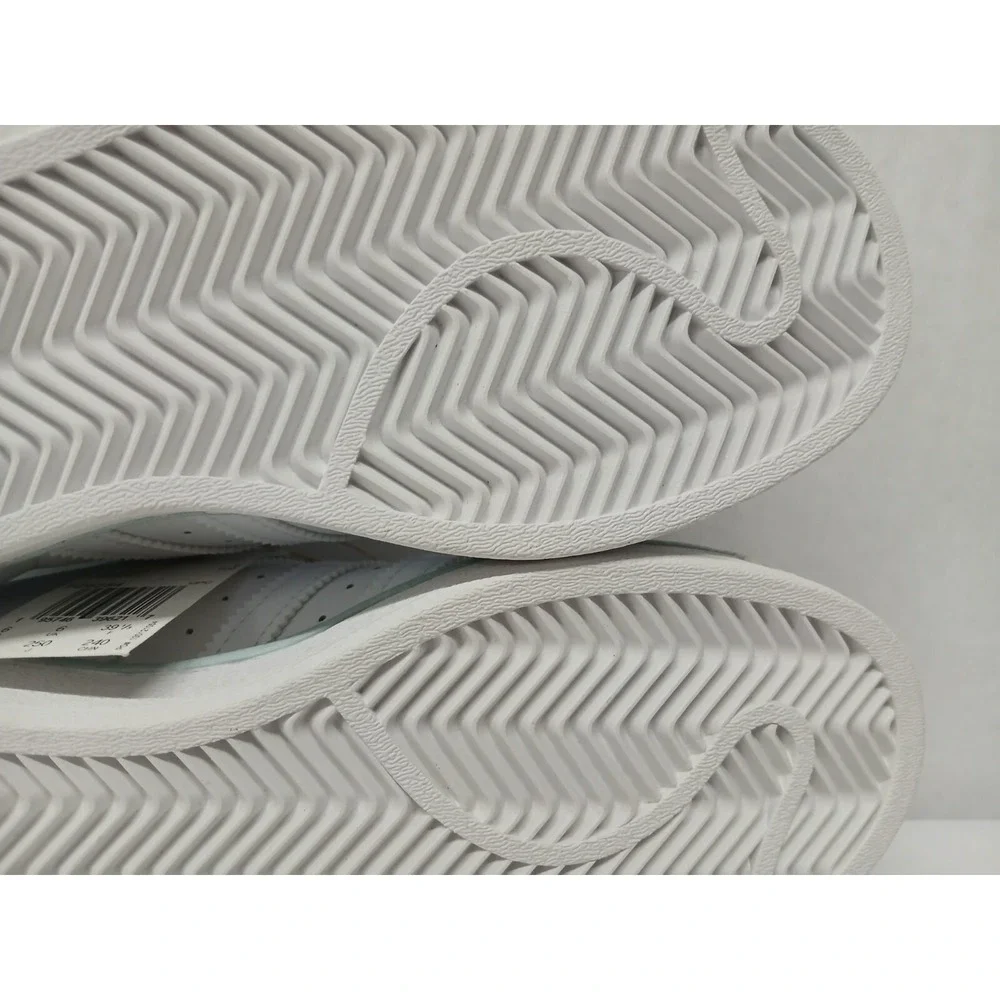 Adidas Kids Originals Superstar J Casual School‎ Shoes FZ6254 White Blue Sz 6.5